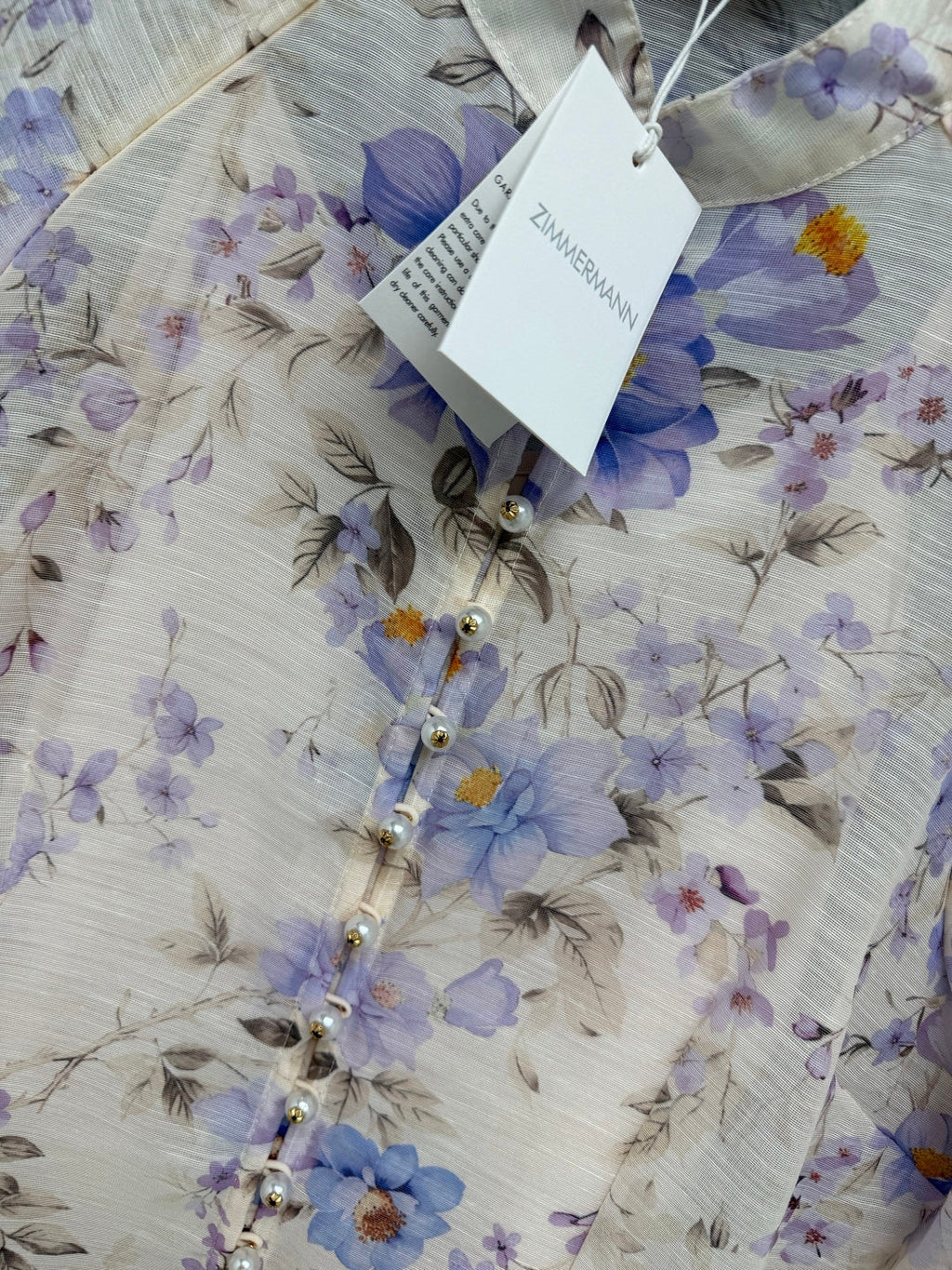 ZIMMERMANN 26S PATTERNED TOP AND SKIRT SET STYLE 24