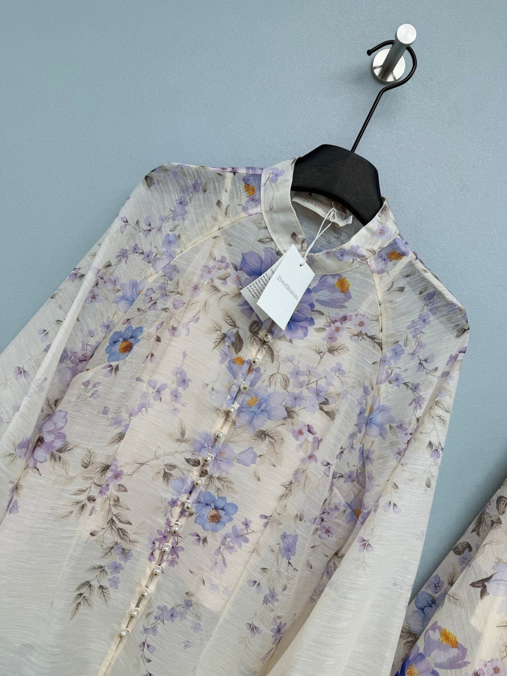 ZIMMERMANN 26S PATTERNED TOP AND SKIRT SET STYLE 24