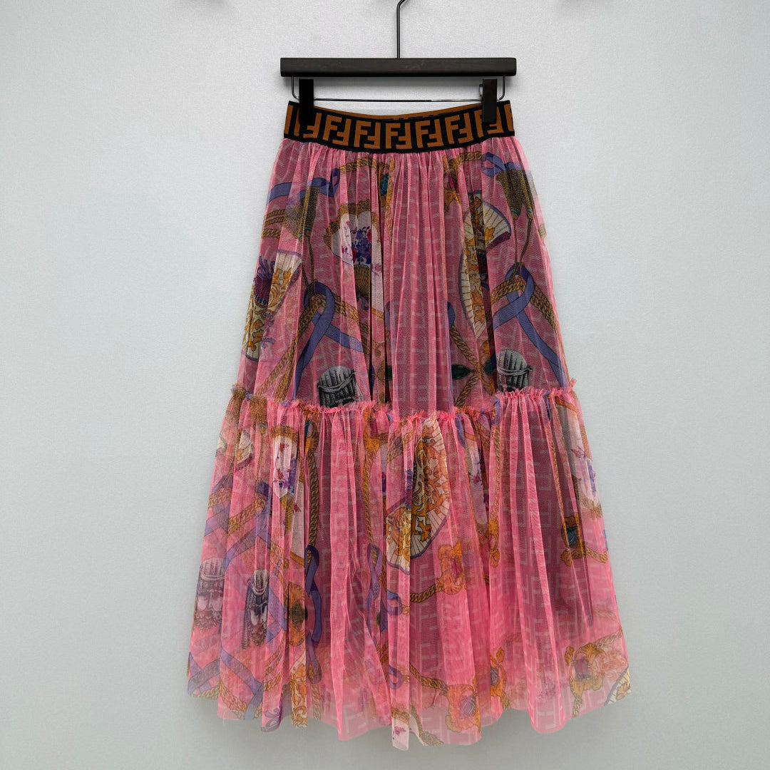 FENDI 26S MESH SKIRT 227