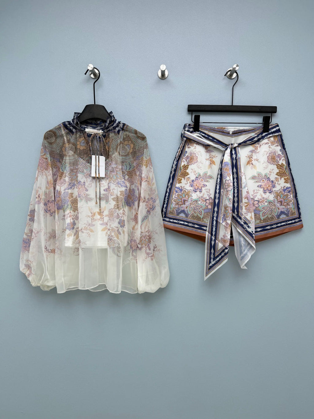 ZIMMERMANN 26S TOP AND SHORTS SET 315423