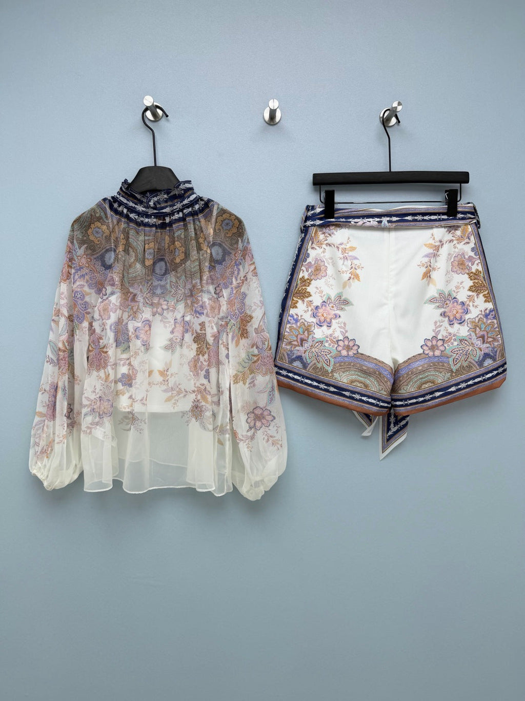 ZIMMERMANN 26S TOP AND SHORTS SET 315423