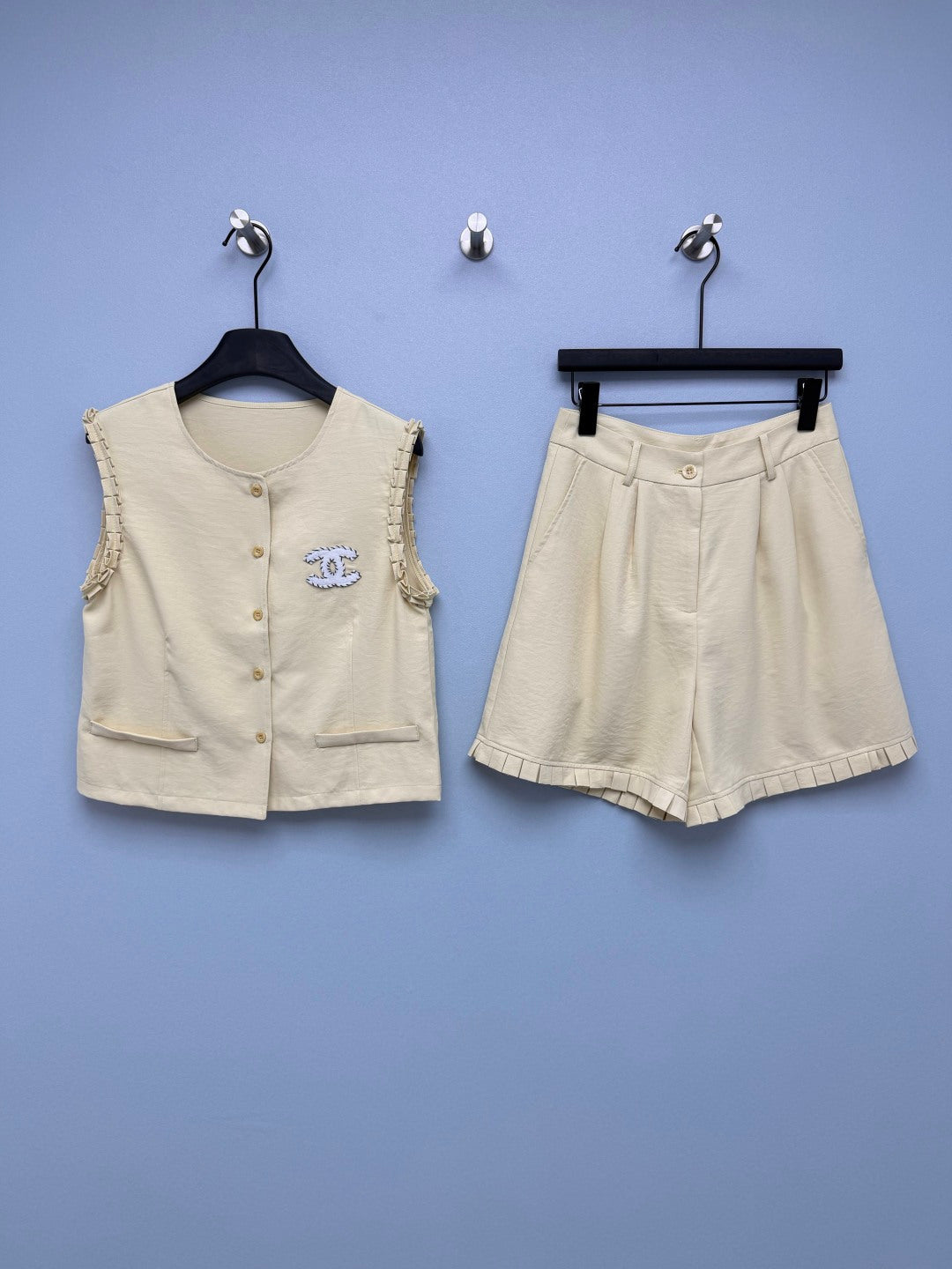 CHANEL 26S VEST TOP & SHORTS SET STYLE 1174