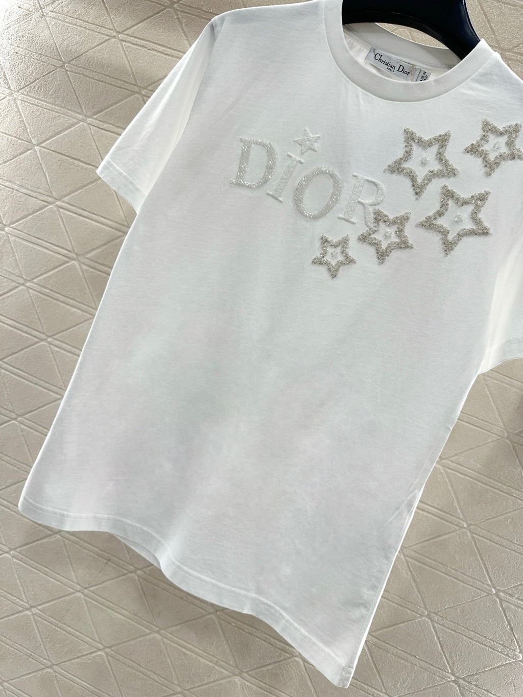 DIOR 25S ROUND-NECK SEQUIN T-SHIRT 731