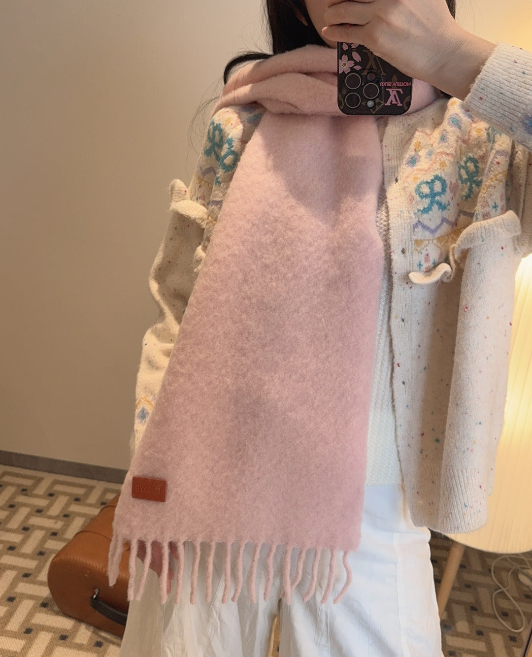 LOEWE 26S SCARF 185 IN CASHMERE 121389
