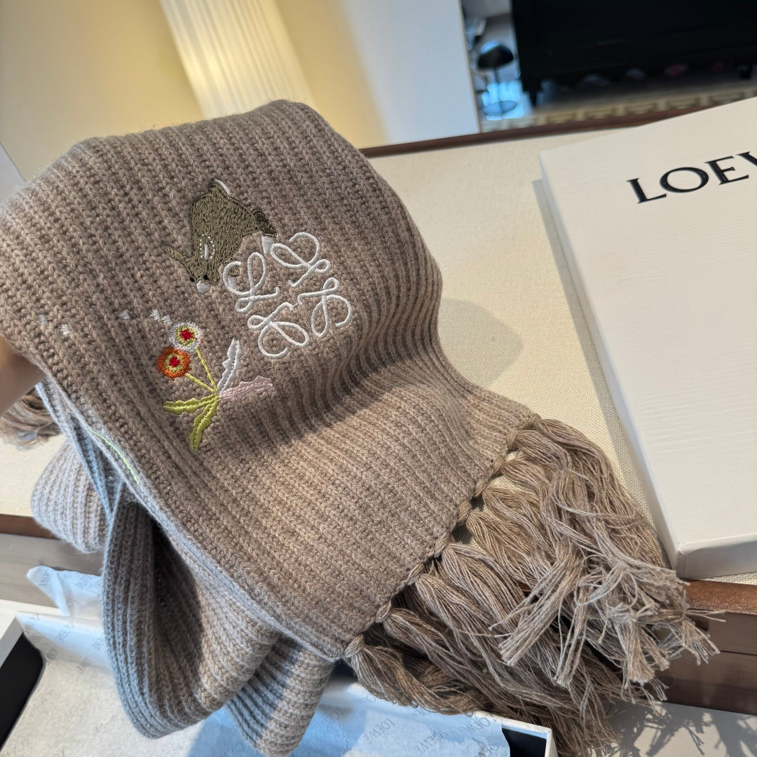 LOEWE 26S SCARF 200 IN CASHMERE 128241