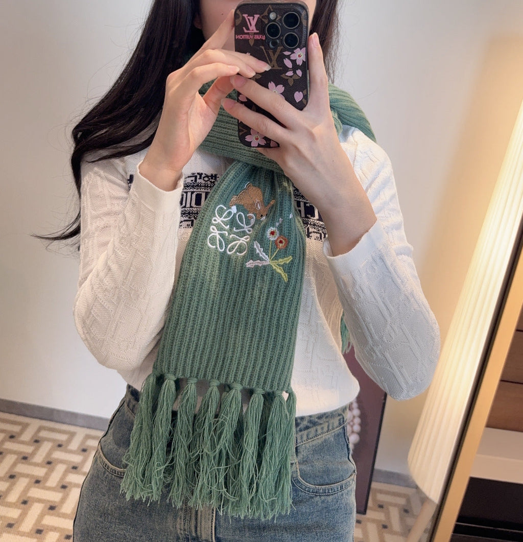 LOEWE 26S SCARF 200 IN CASHMERE 128242