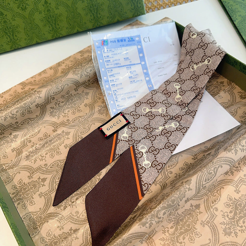 GUCCI 26S SCARF 90 IN SILK 305870