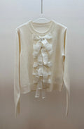 DIOR 26S BOW-TIE ROUND-NECK KNIT SWEATER 1385
