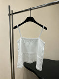 PRADA 26S LACE TRIM CAMISOLE 1044