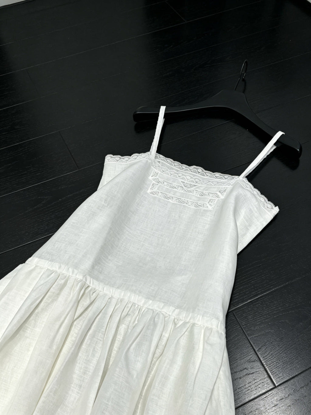 PRADA 26S LINEN SLIP DRESS 1043