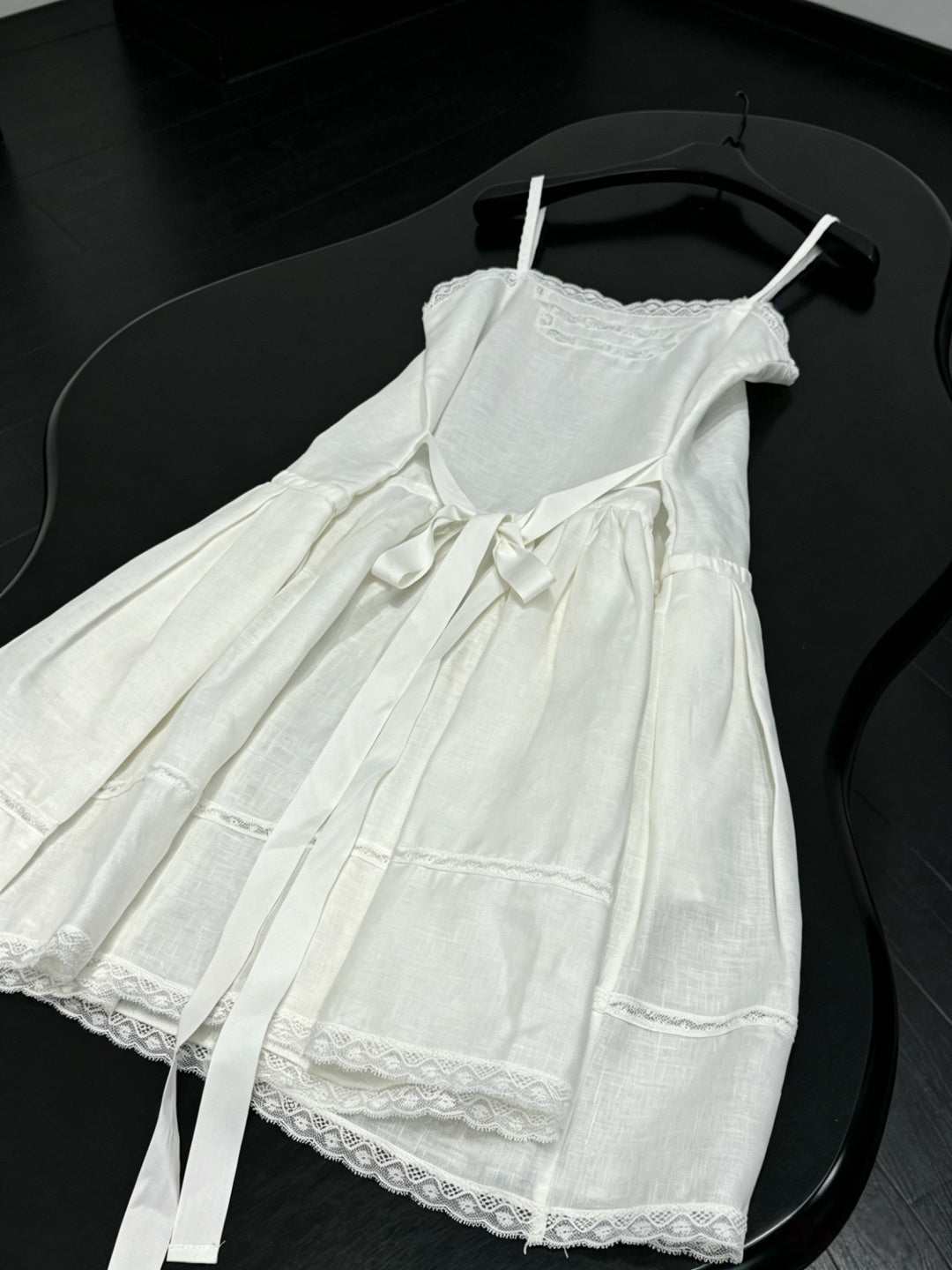 PRADA 26S LINEN SLIP DRESS 1043