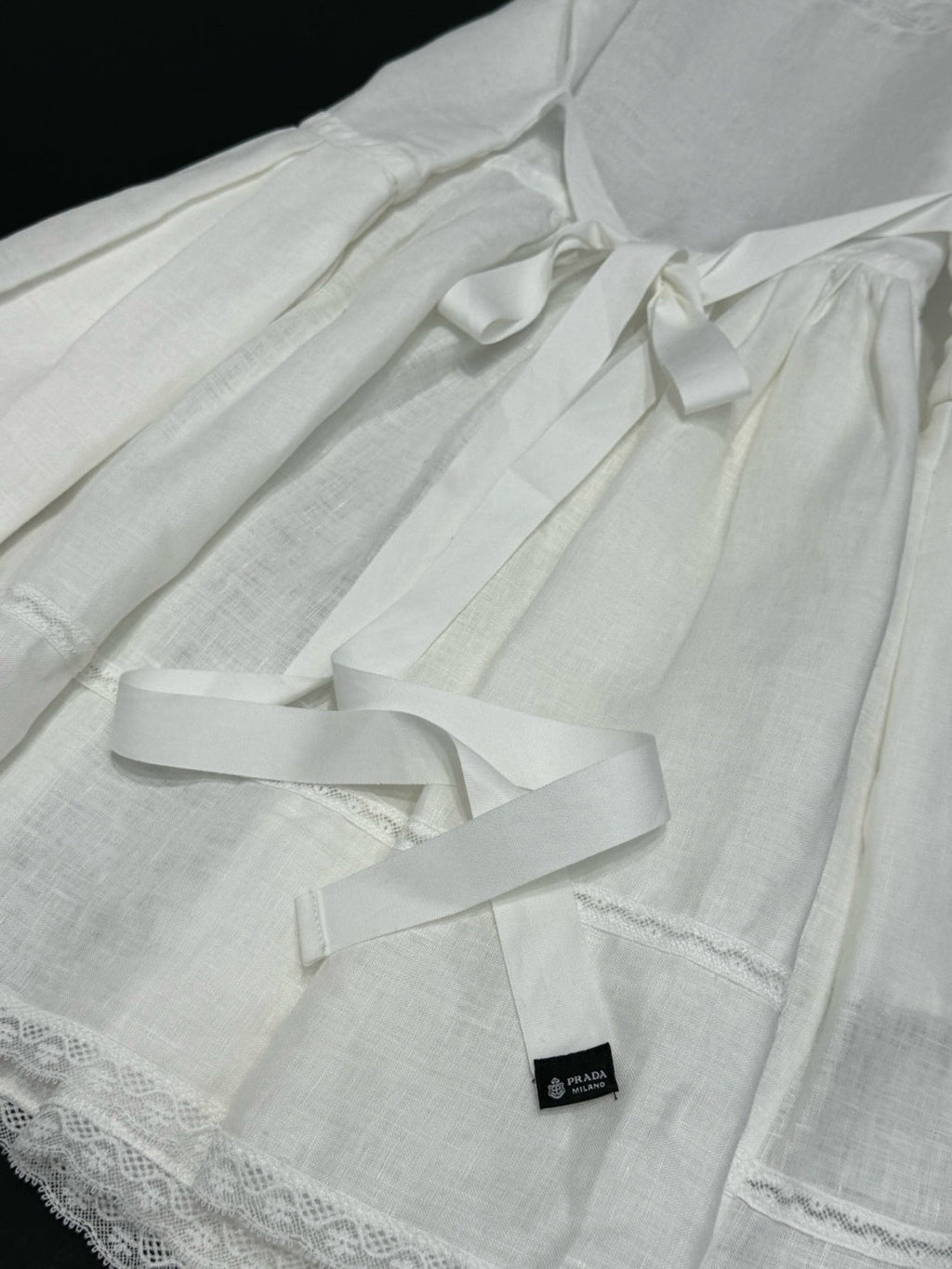 PRADA 26S LINEN SLIP DRESS 1043