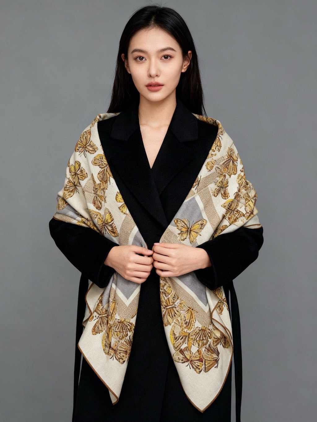 DIOR 26S SCARF 135CM IN CASHMERE SILK 126118