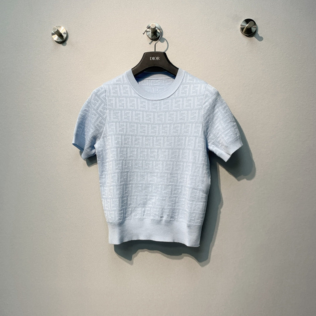 FENDI 26S SHORT SLEEVE KNIT T-SHIRT 015
