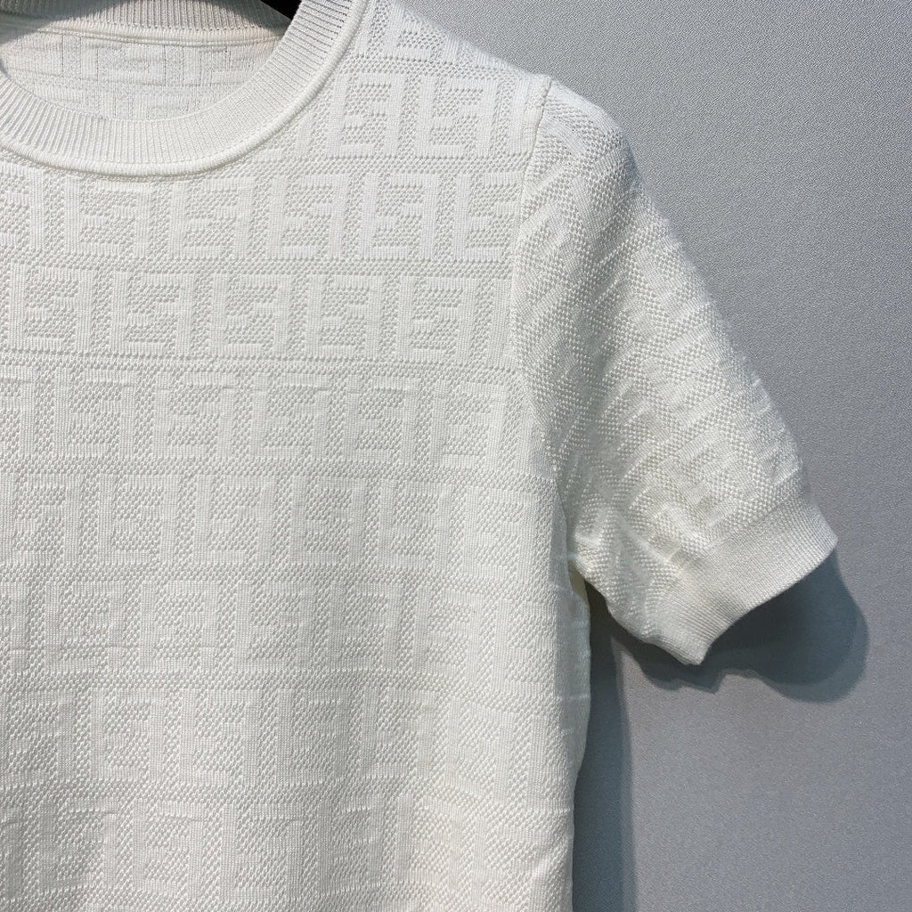 FENDI 26S SHORT SLEEVE KNIT T-SHIRT 014