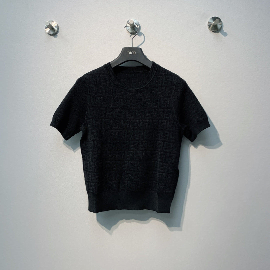 FENDI 26S SHORT SLEEVE KNIT T-SHIRT 013