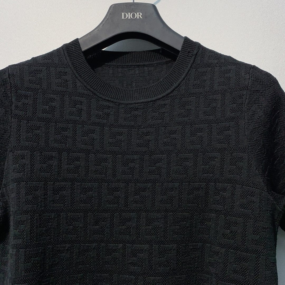 FENDI 26S SHORT SLEEVE KNIT T-SHIRT 013
