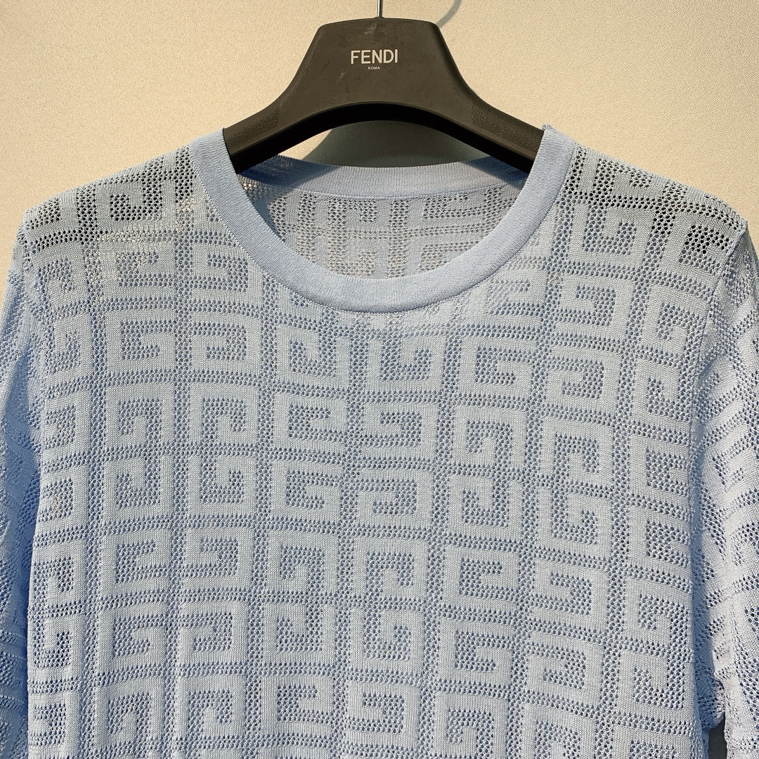 FENDI 26S SHORT SLEEVE KNIT T-SHIRT 012