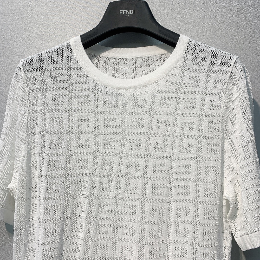 FENDI 26S SHORT SLEEVE KNIT T-SHIRT 011