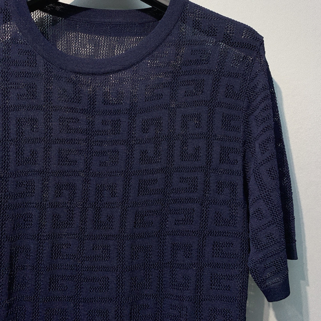 FENDI 26S SHORT SLEEVE KNIT T-SHIRT 010