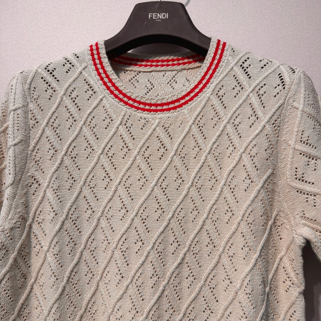 FENDI 26S SHORT SLEEVE KNIT TOP 006