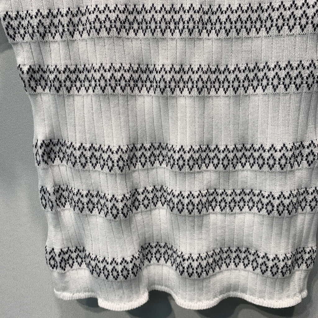 CHANEL 26S KNIT SHORT SLEEVE T-SHIRT STYLE 1282