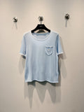 CELINE 26S SHORT-SLEEVE KNIT T-SHIRT 458
