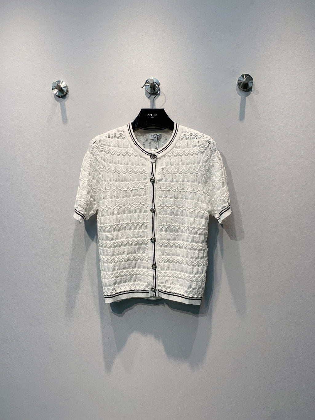 CHANEL 26S SHORT-SLEEVE KNIT TOP 1460