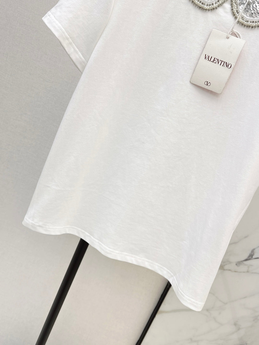 VALENTINO 26S PETER PAN COLLAR T-SHIRT STYLE 48