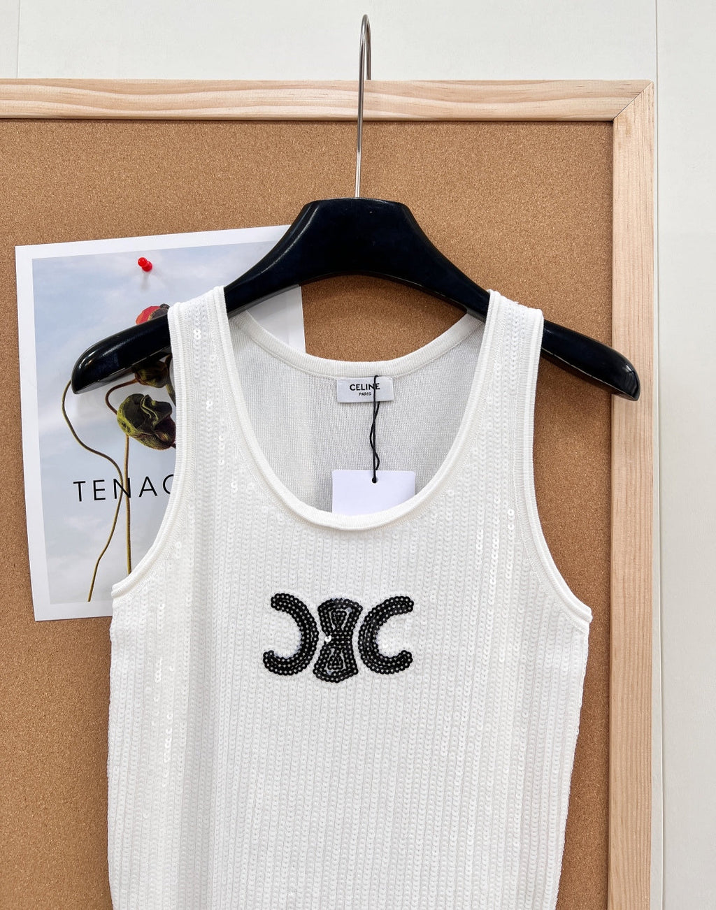 CELINE 26S SEQUIN KNIT TANK TOP 143
