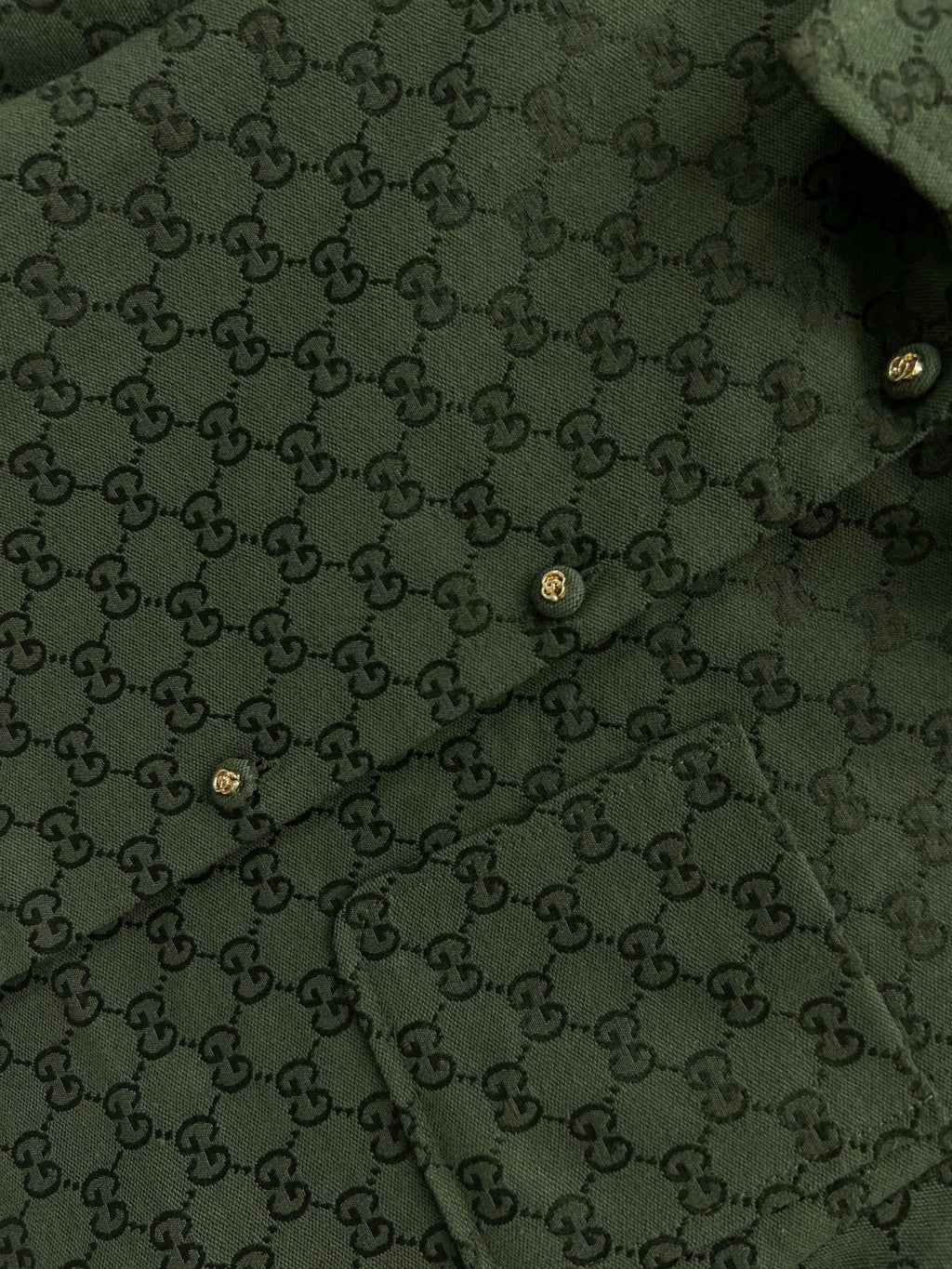 GUCCI SHORT-SLEEVE LAPEL SHIRT STYLE 100