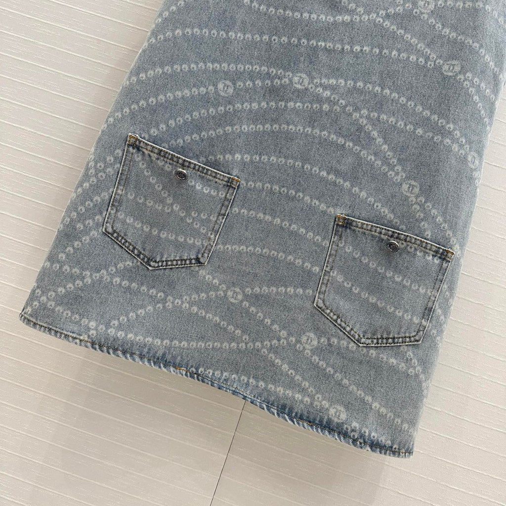 CC Denim Dress Blue Cotton
