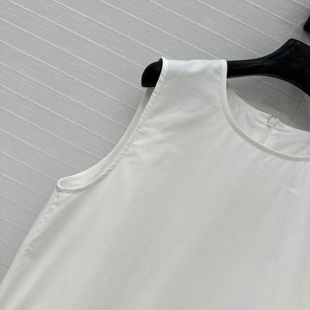 VALENTINO WHITE SLEEVELESS MINI DRESS 276151