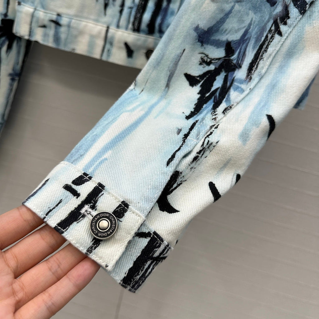 DIOR PRINTED DENIM JACKET 268202