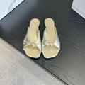 LOEWE 26S SANDALS IN SILVER LAMBSKIN