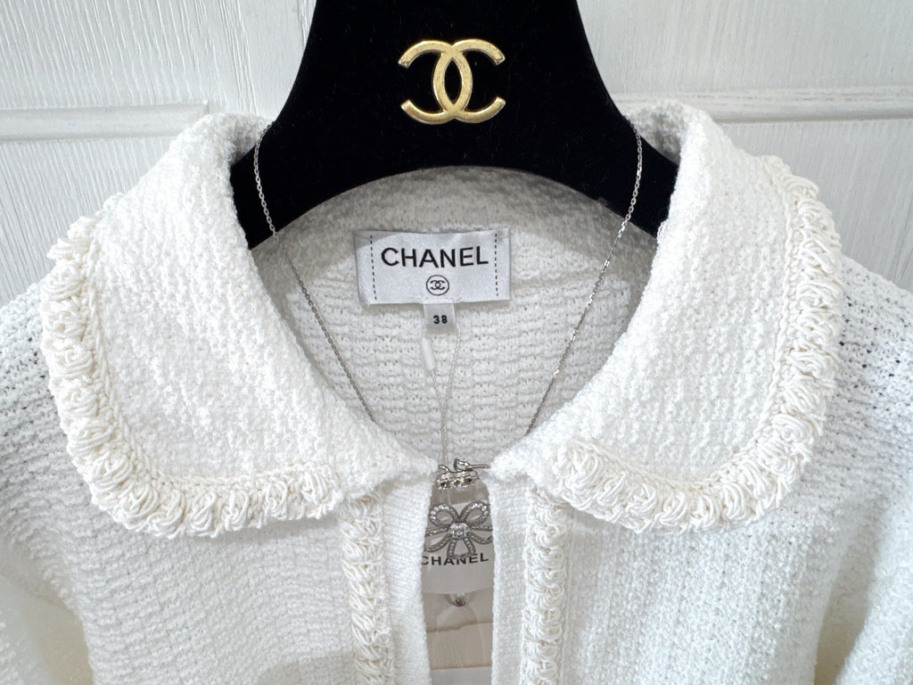 CC 25P Cardigan White Tweed 226821