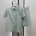FENDI 26S SHORT SLEEVE COLLARED SHIRT SET 072