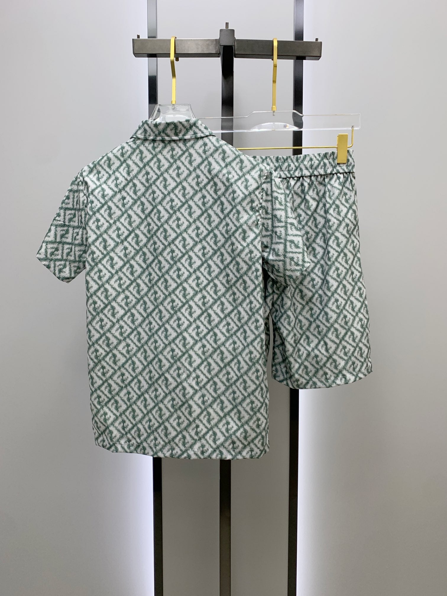 FENDI 26S SHORT SLEEVE COLLARED SHIRT SET 072