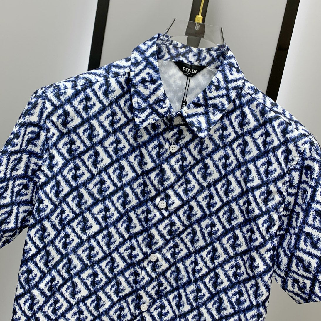 FENDI 26S SHORT SLEEVE COLLARED SHIRT SET 073