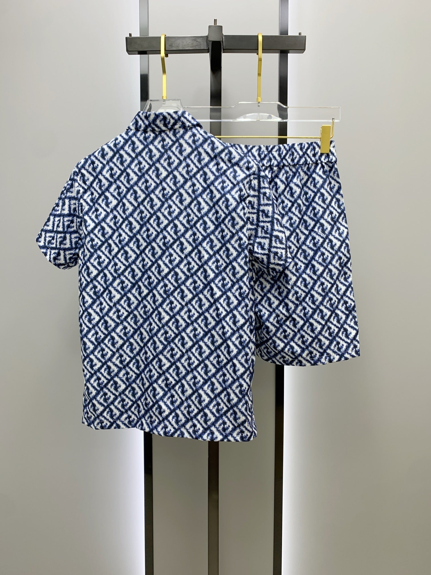 FENDI 26S SHORT SLEEVE COLLARED SHIRT SET 073