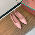 LP 26S BALLET FLATS IN LIGHT PINK CALFSKIN