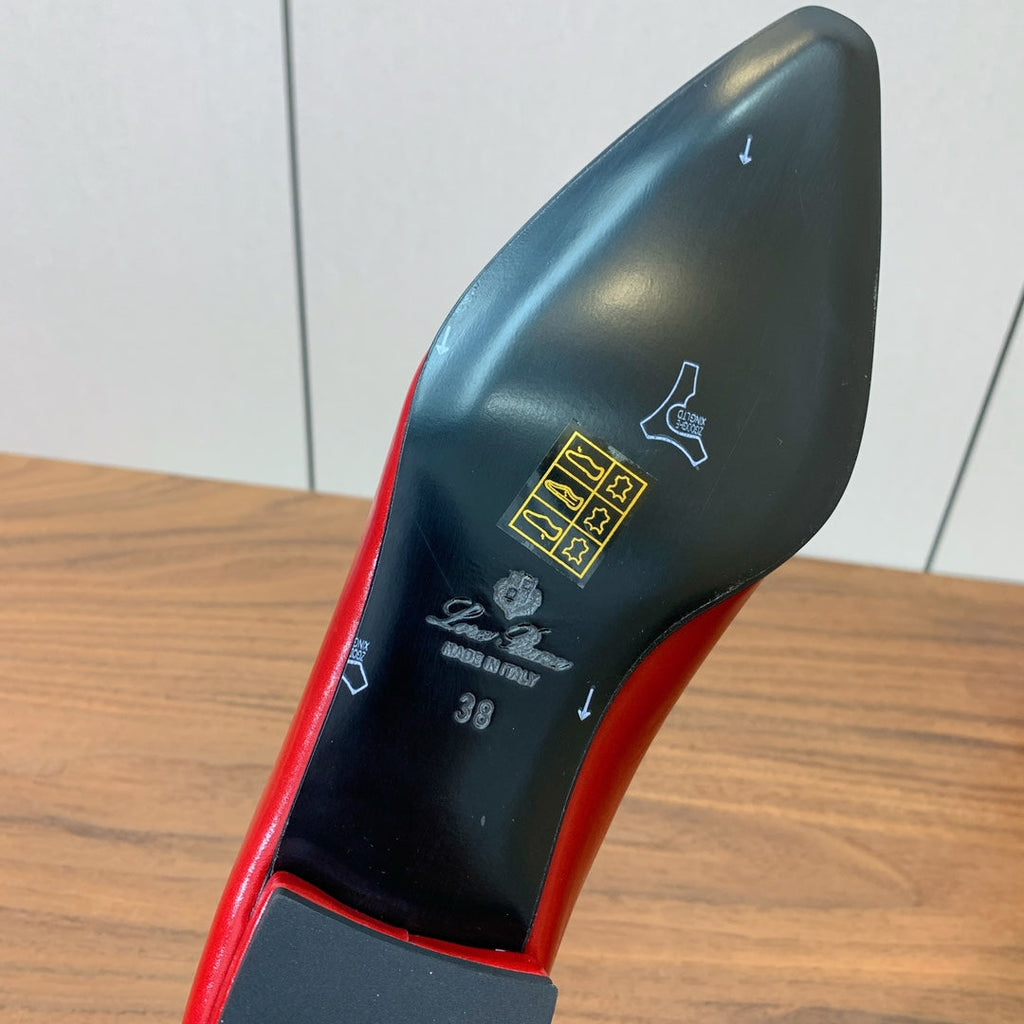 LP 26S BALLET FLATS IN RED CALFSKIN