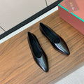 LP 26S BALLET FLATS IN BLACK CALFSKIN
