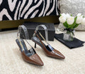 SL BLAKE SLINGBACK PUMPS CARAMEL CALFSKIN
