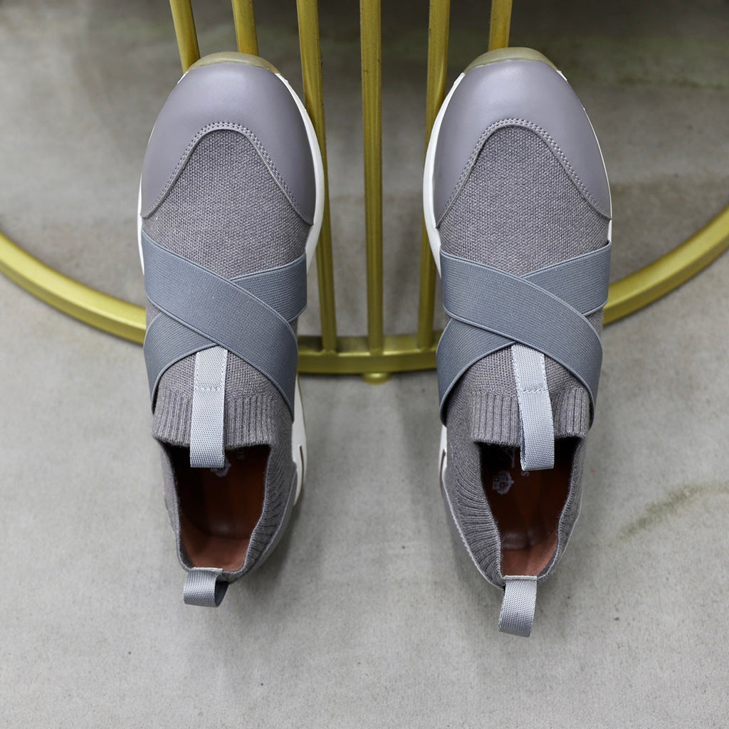 LP 360 KNITTED CASUAL SNEAKERS GRAY WOOL