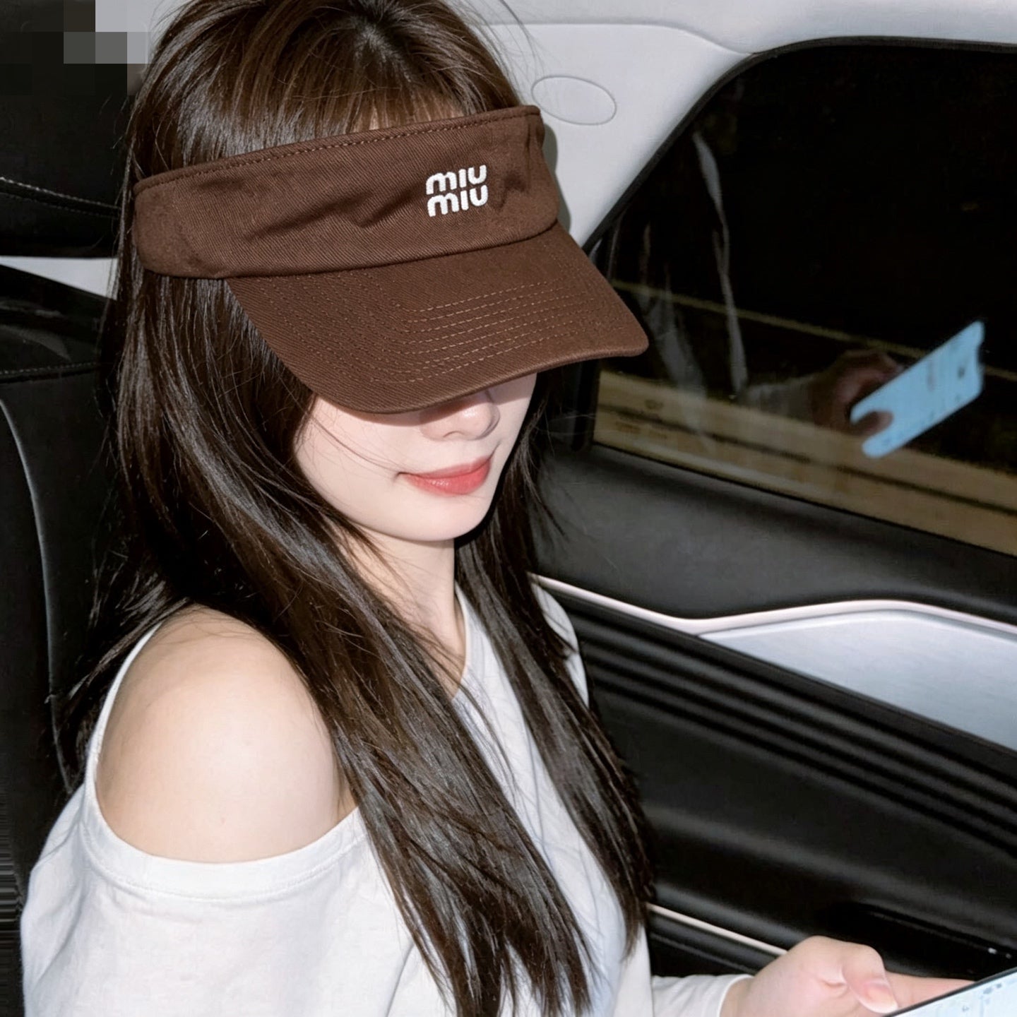 MIUMIU 26S SUN VISOR HAT 345279