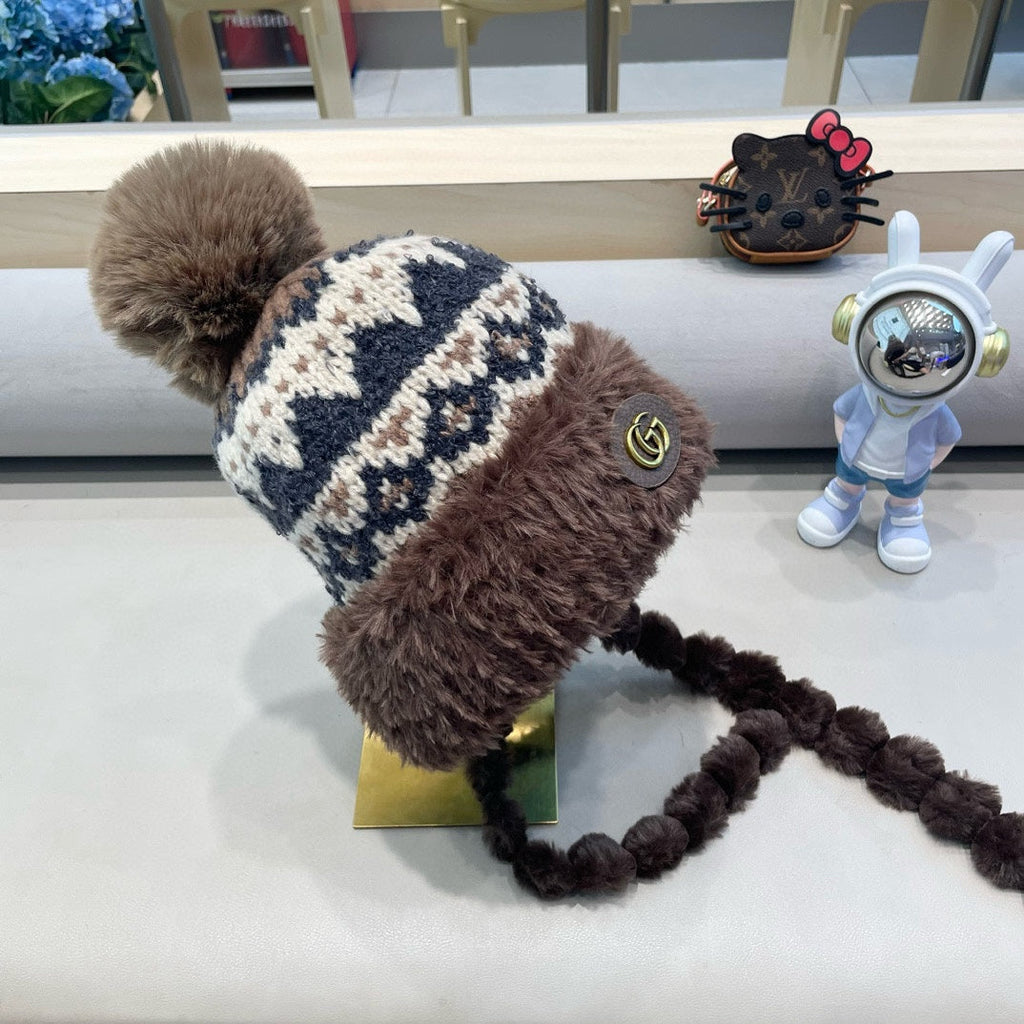 BEANIE HAT IN COLORFUL WOOL 400960