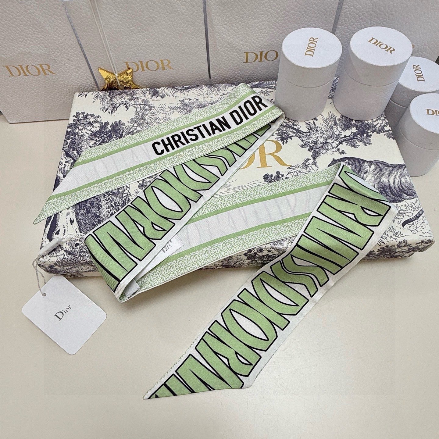 DIOR 26S SCARF 105CM IN SILK 259064