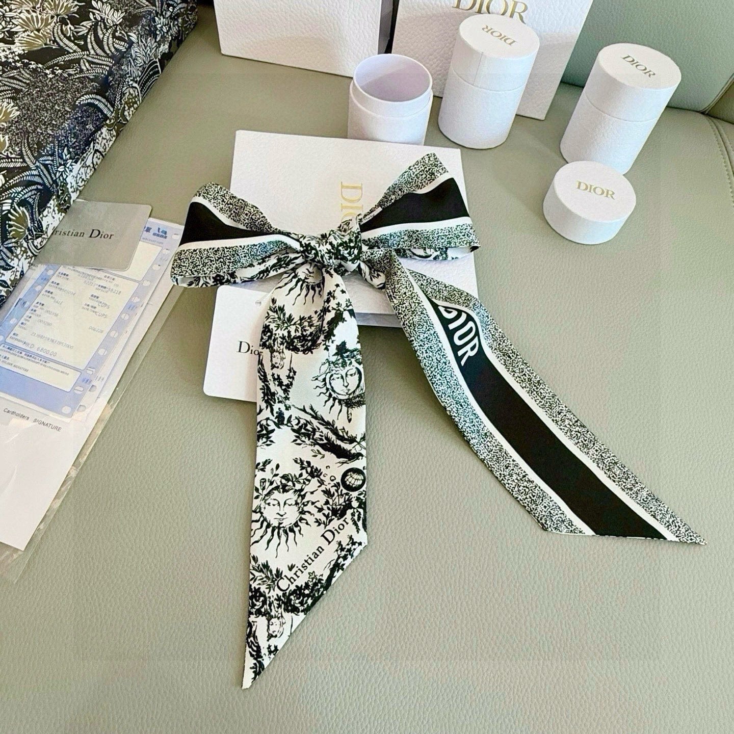 DIOR 26S SCARF 100CM IN SILK 293700
