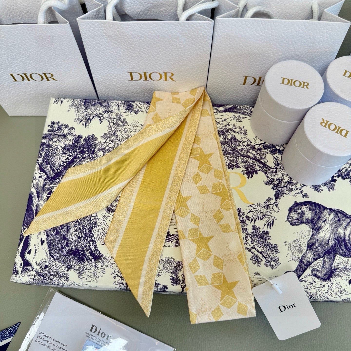 DIOR 26S SCARF 105CM IN SILK 276434